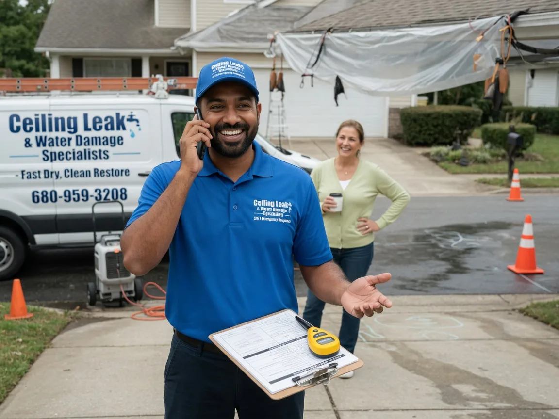 Ceiling Leak Cleanup Chester, TX FAQs